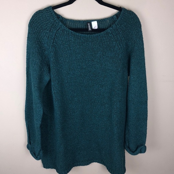 Divided Sweaters - Divided H&M Emerald Green Knit Sweater